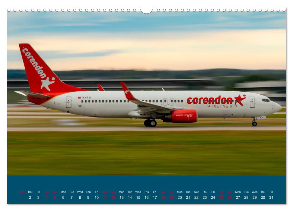 Panning Aviation Photography (CALVENDO Monthly Calendar 2025)