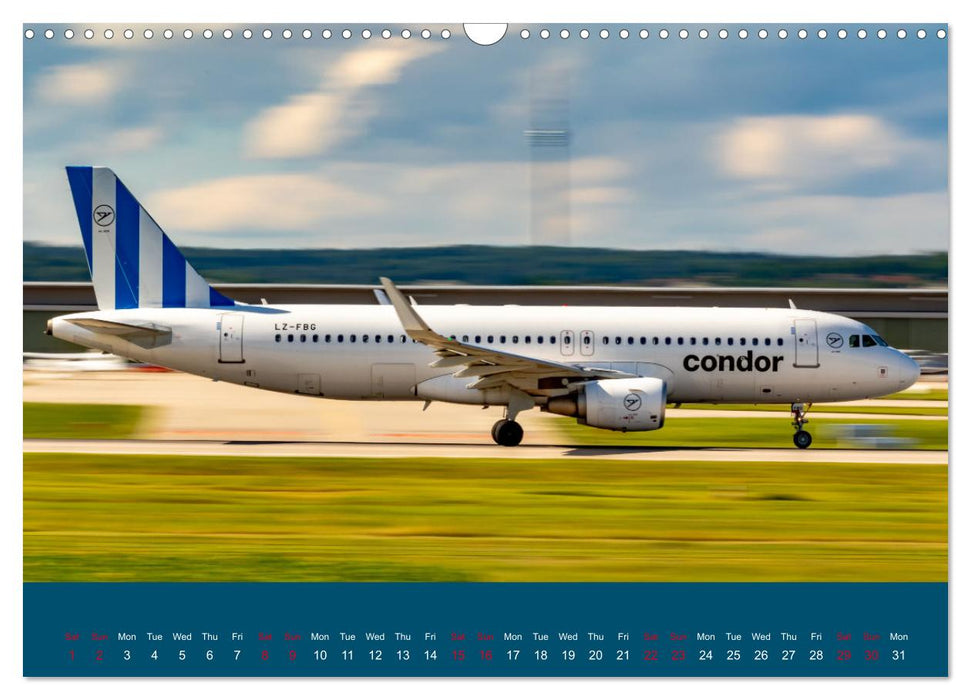 Panning Aviation Photography (CALVENDO Monthly Calendar 2025)