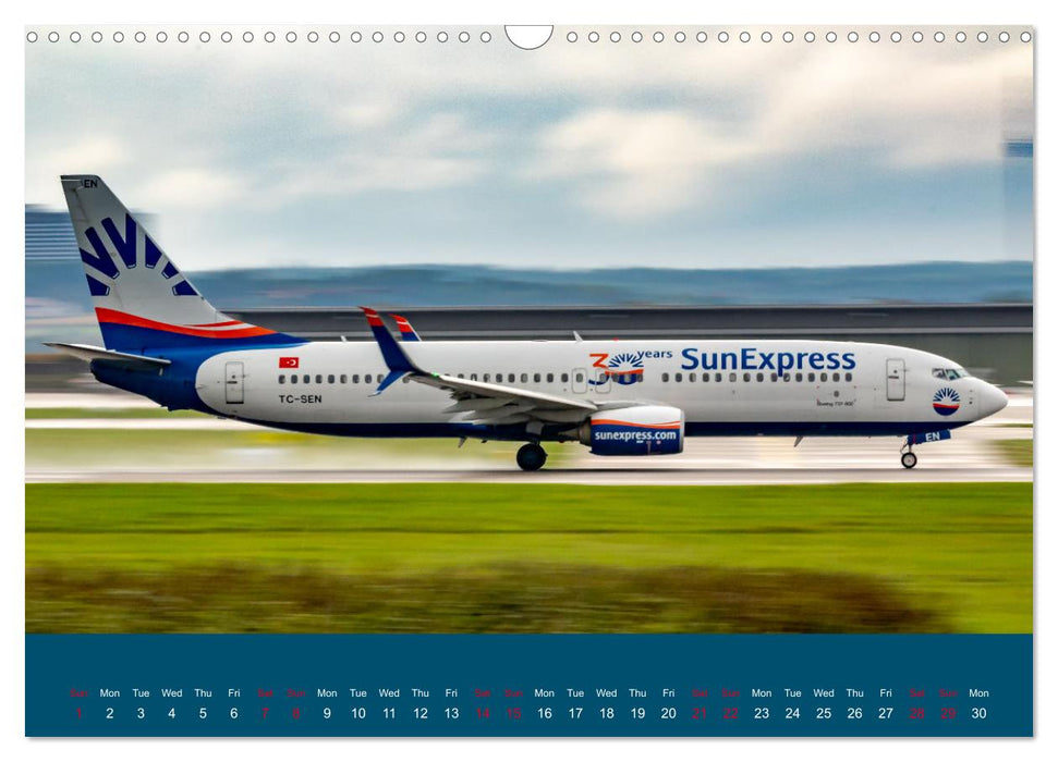 Panning Aviation Photography (CALVENDO Monthly Calendar 2025)