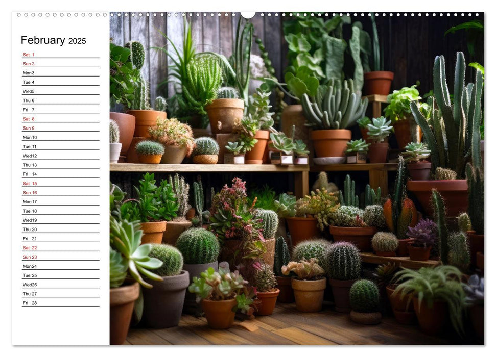 Cacti Wonderland (CALVENDO Premium-Calendar 2025)