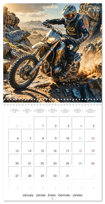 Ride the motocross thrill (CALVENDO Monthly Calendar 2025)