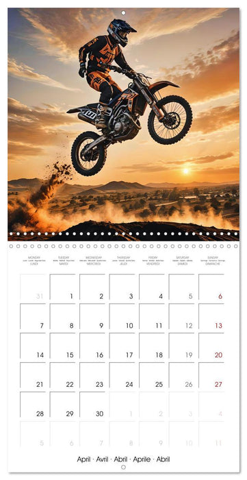 Ride the motocross thrill (CALVENDO Monthly Calendar 2025)