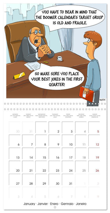 OK, Boomer - Cartoons (CALVENDO Monthly Calendar 2025)