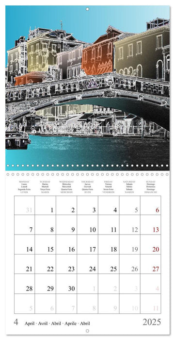 The city of bridges - Venice (CALVENDO Monthly Calendar 2025)