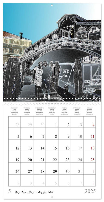 The city of bridges - Venice (CALVENDO Monthly Calendar 2025)