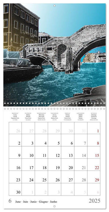 The city of bridges - Venice (CALVENDO Monthly Calendar 2025)