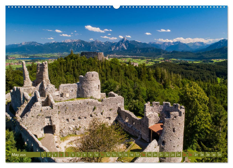 Romantic Places In Bavaria (CALVENDO Monthly Calendar 2025)