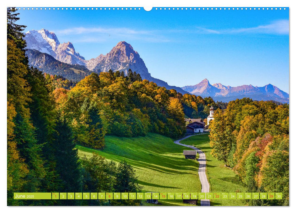 Romantic Places In Bavaria (CALVENDO Monthly Calendar 2025)