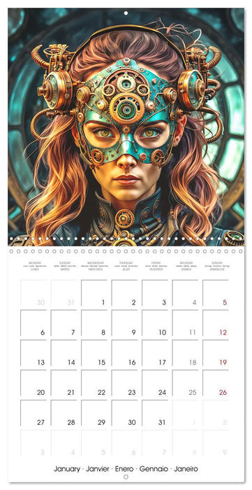 Masks from the realm of fantasy (CALVENDO Monthly Calendar 2025)