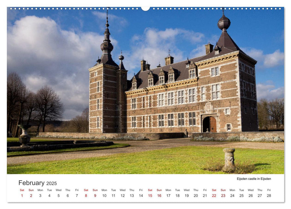 Beautiful castles in the Netherlands (CALVENDO Monthly Calendar 2025)