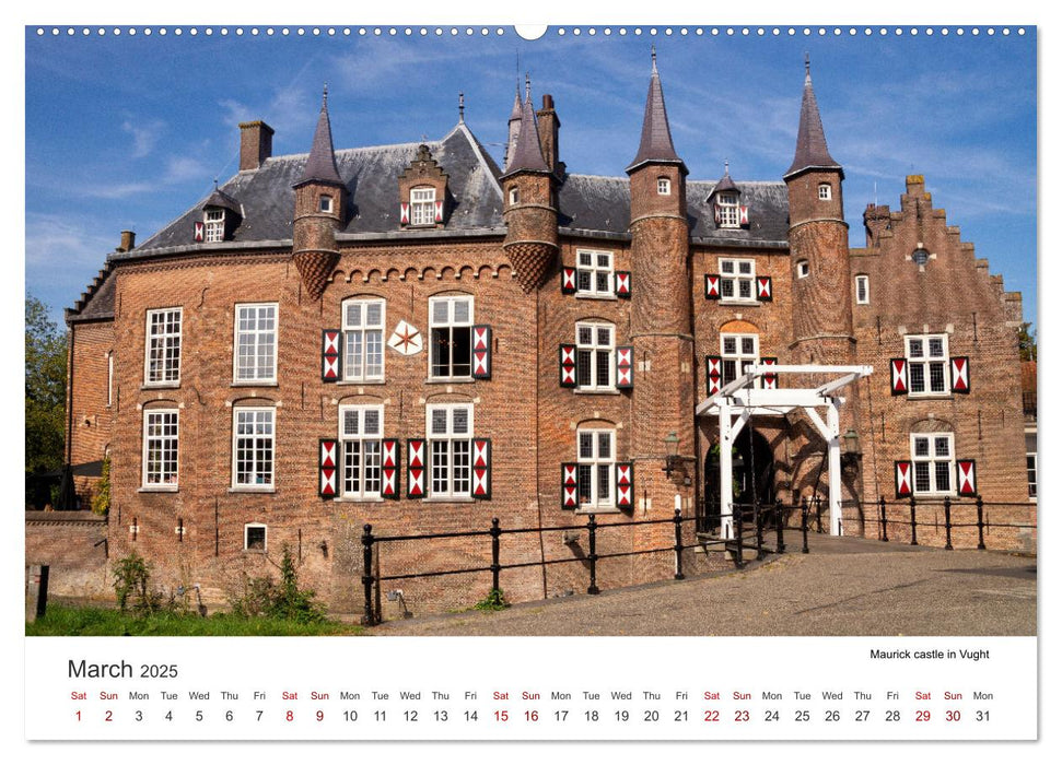 Beautiful castles in the Netherlands (CALVENDO Monthly Calendar 2025)