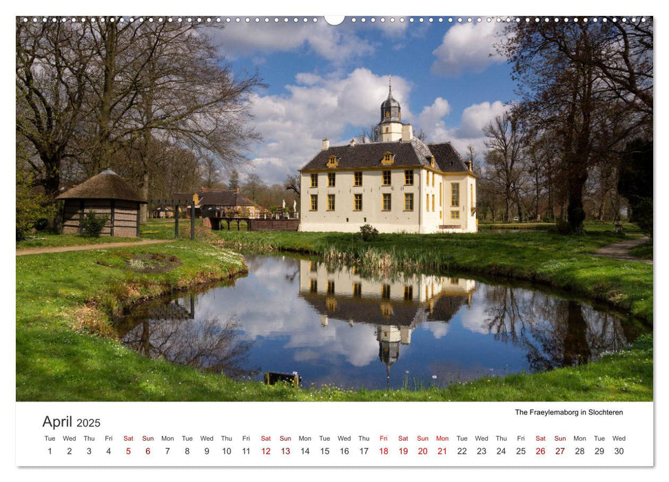 Beautiful castles in the Netherlands (CALVENDO Monthly Calendar 2025)