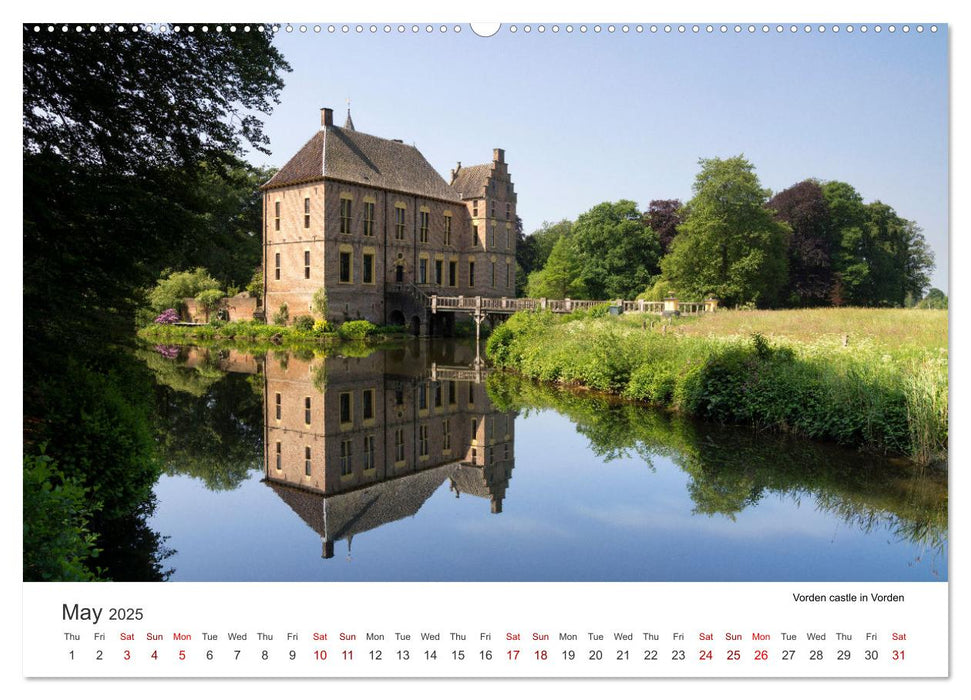 Beautiful castles in the Netherlands (CALVENDO Monthly Calendar 2025)