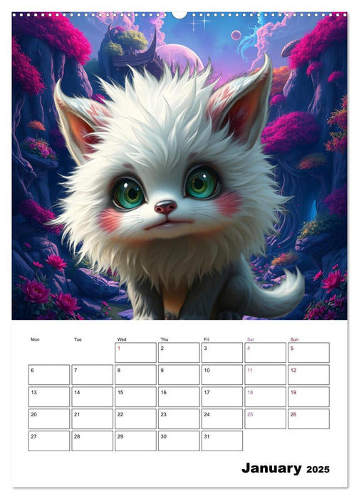 cuddly monster (CALVENDO Monthly Calendar 2025)