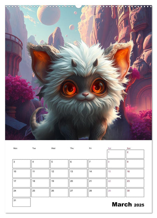 cuddly monster (CALVENDO Monthly Calendar 2025)