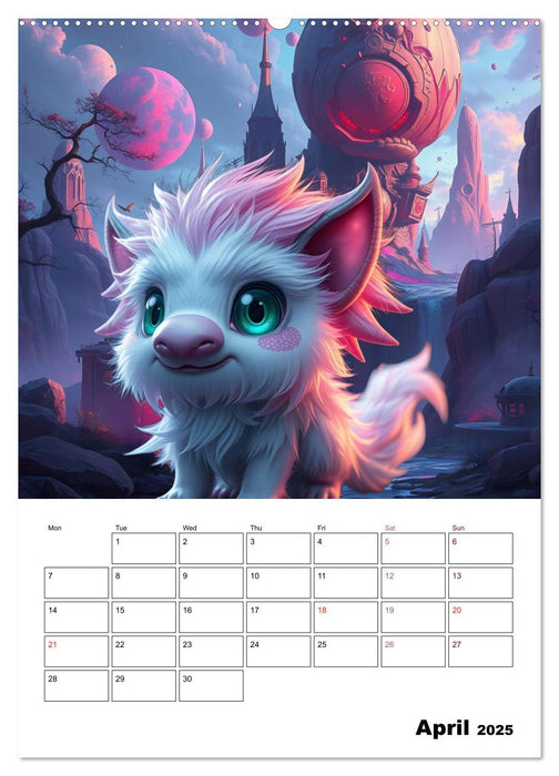 cuddly monster (CALVENDO Monthly Calendar 2025)