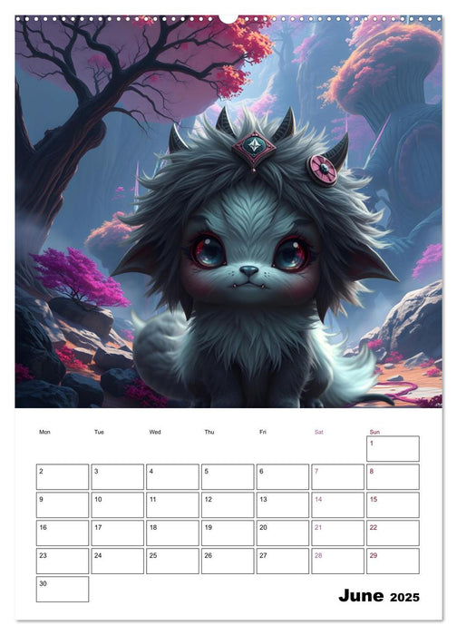 cuddly monster (CALVENDO Monthly Calendar 2025)