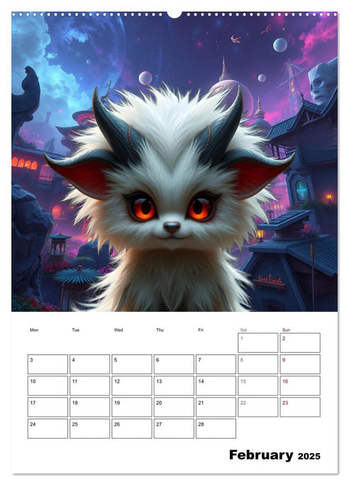 cuddly monster (CALVENDO Premium-Calendar 2025)