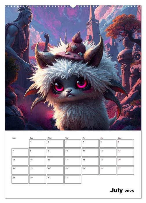 cuddly monster (CALVENDO Premium-Calendar 2025)