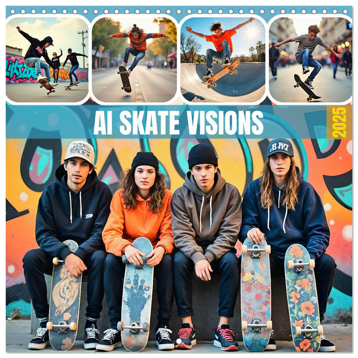 AI SKATE VISIONS (CALVENDO Monthly Calendar 2025)