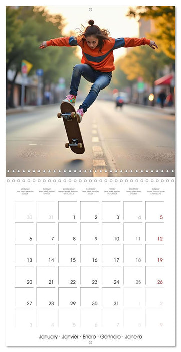 AI SKATE VISIONS (CALVENDO Monthly Calendar 2025)