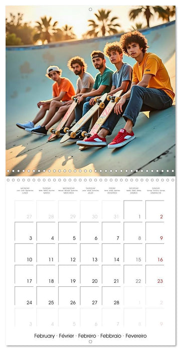 AI SKATE VISIONS (CALVENDO Monthly Calendar 2025)