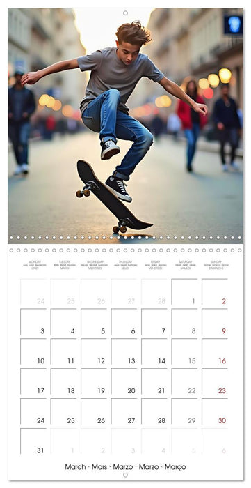 AI SKATE VISIONS (CALVENDO Monthly Calendar 2025)