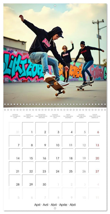 AI SKATE VISIONS (CALVENDO Monthly Calendar 2025)