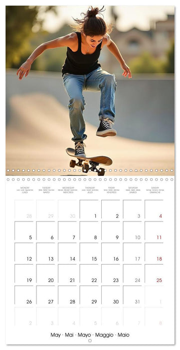 AI SKATE VISIONS (CALVENDO Monthly Calendar 2025)