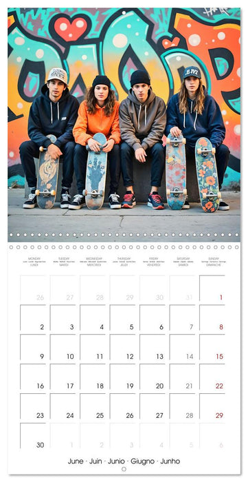 AI SKATE VISIONS (CALVENDO Monthly Calendar 2025)