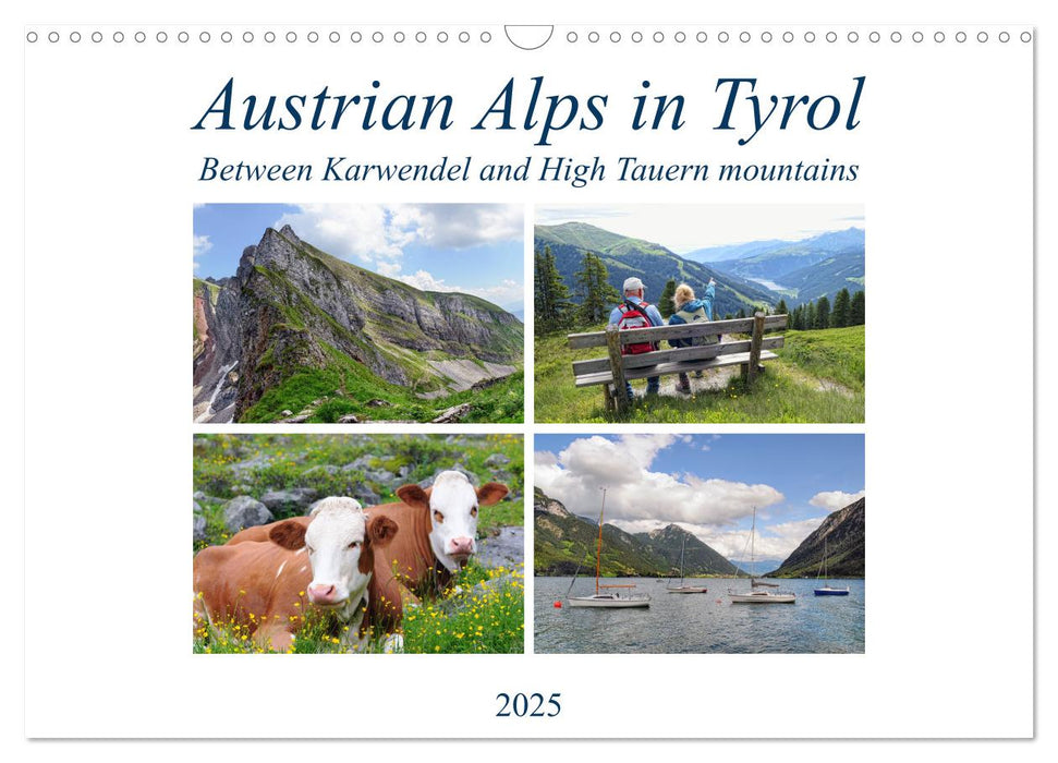 Austrian Alps in Tyrol - Between Karwendel and High Tauern mountains (CALVENDO Monthly Calendar 2025)