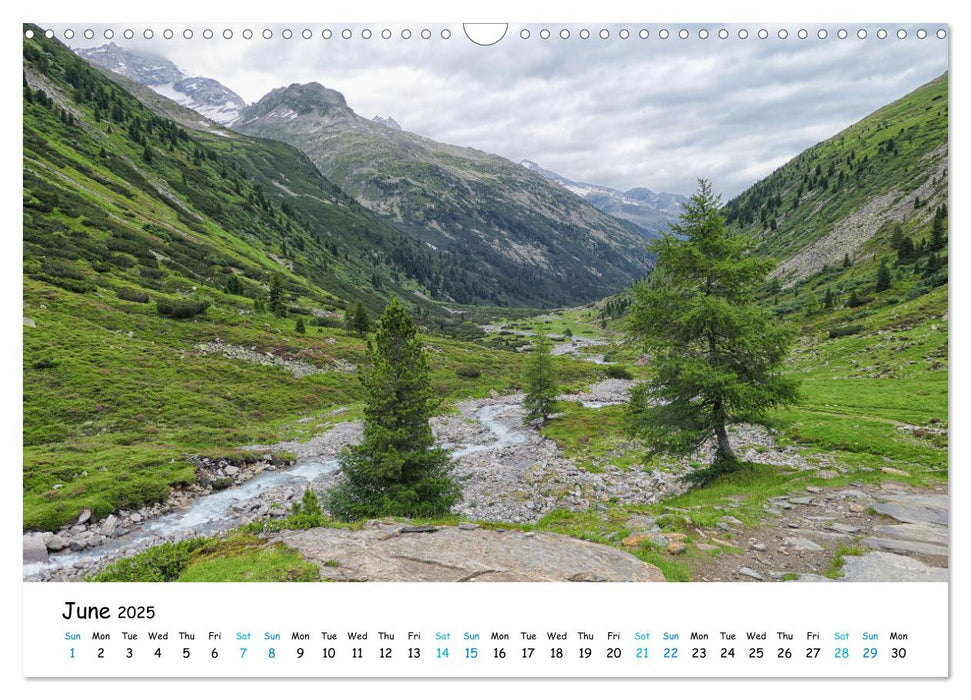 Austrian Alps in Tyrol - Between Karwendel and High Tauern mountains (CALVENDO Monthly Calendar 2025)