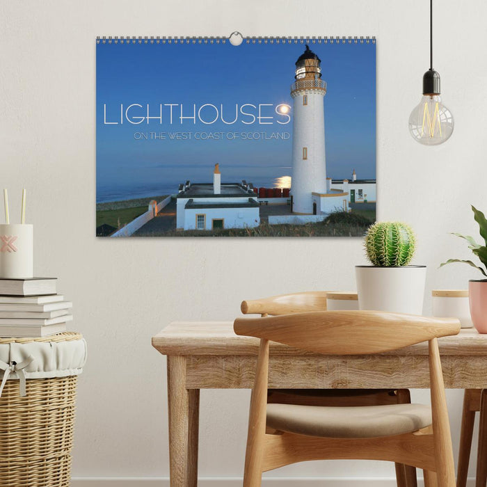 Lighthouses on the West Coast of Scotland (CALVENDO Monthly Calendar 2025)