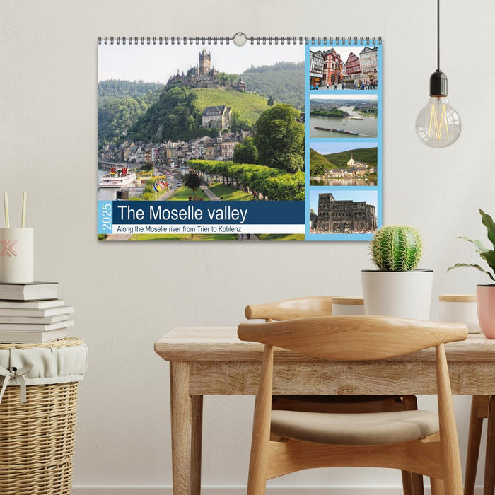 The Moselle valley - Along the Moselle river from Trier to Koblenz (CALVENDO Monthly Calendar 2025)