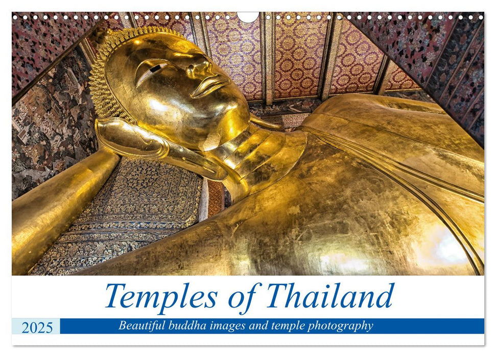 Temples of Thailand (CALVENDO Monthly Calendar 2025)