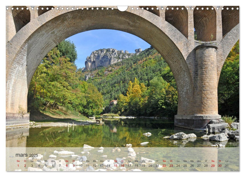 Ponts d'Occitanie (CALVENDO Calendrier mensuel 2025)