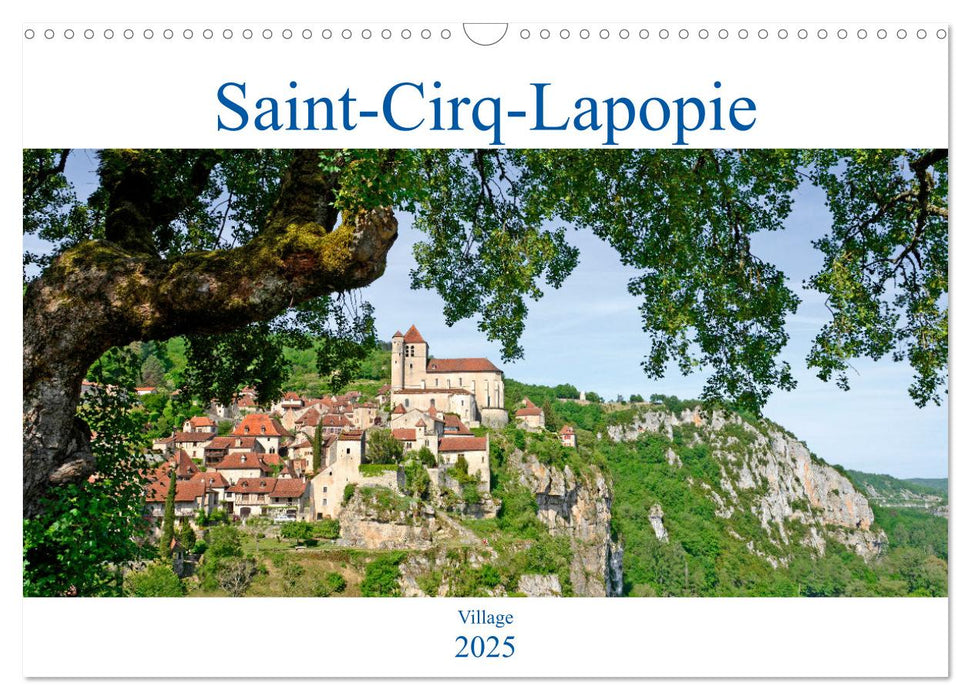 Saint-Cirq-Lapopie Village (CALVENDO Calendrier mensuel 2025)