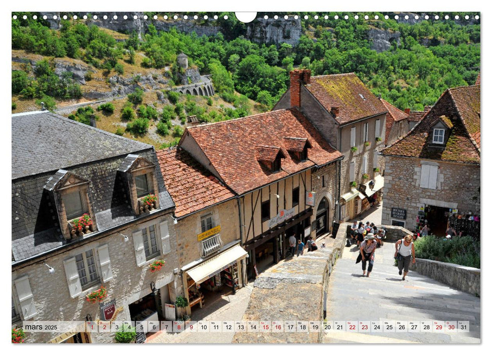 ROCAMADOUR Village (CALVENDO Calendrier mensuel 2025)