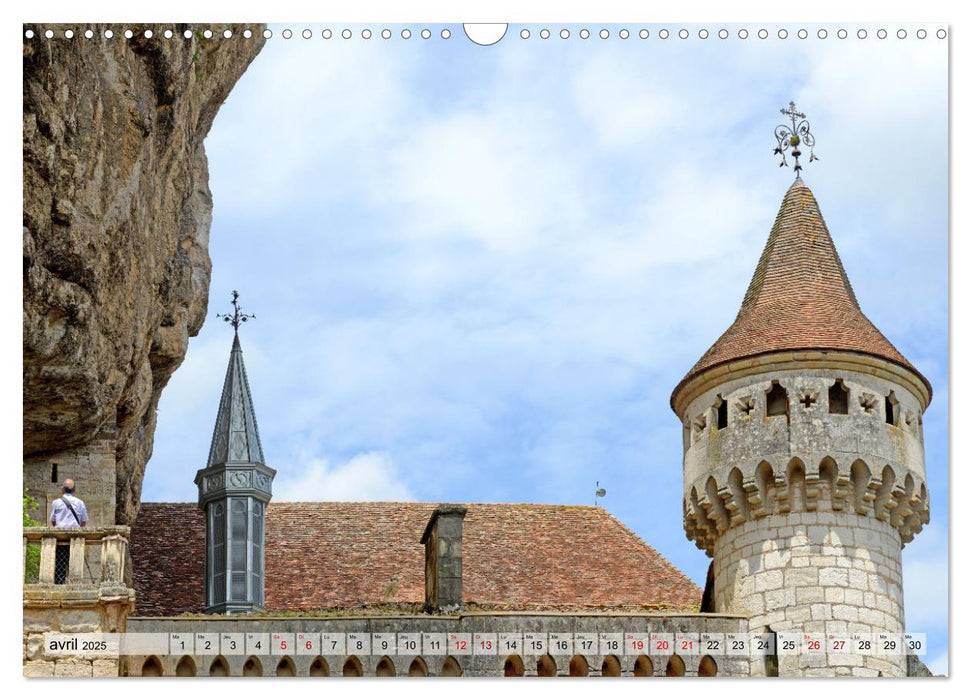 ROCAMADOUR Village (CALVENDO Calendrier mensuel 2025)