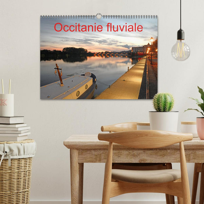 Occitanie fluviale (CALVENDO Calendrier mensuel 2025)