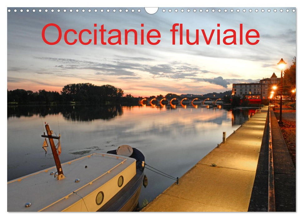 Occitanie fluviale (CALVENDO Calendrier mensuel 2025)