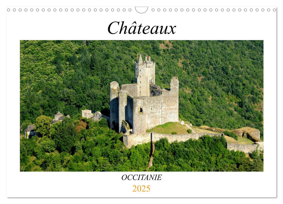 Châteaux OCCITANIE (CALVENDO Calendrier mensuel 2025)