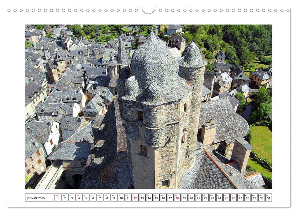 Châteaux OCCITANIE (CALVENDO Calendrier mensuel 2025)