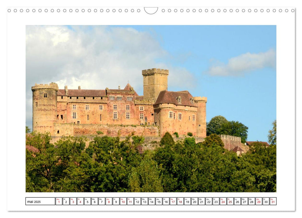 Châteaux OCCITANIE (CALVENDO Calendrier mensuel 2025)