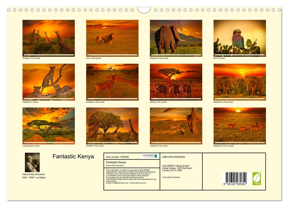 Fantastic Kenya (CALVENDO Monthly Calendar 2025)