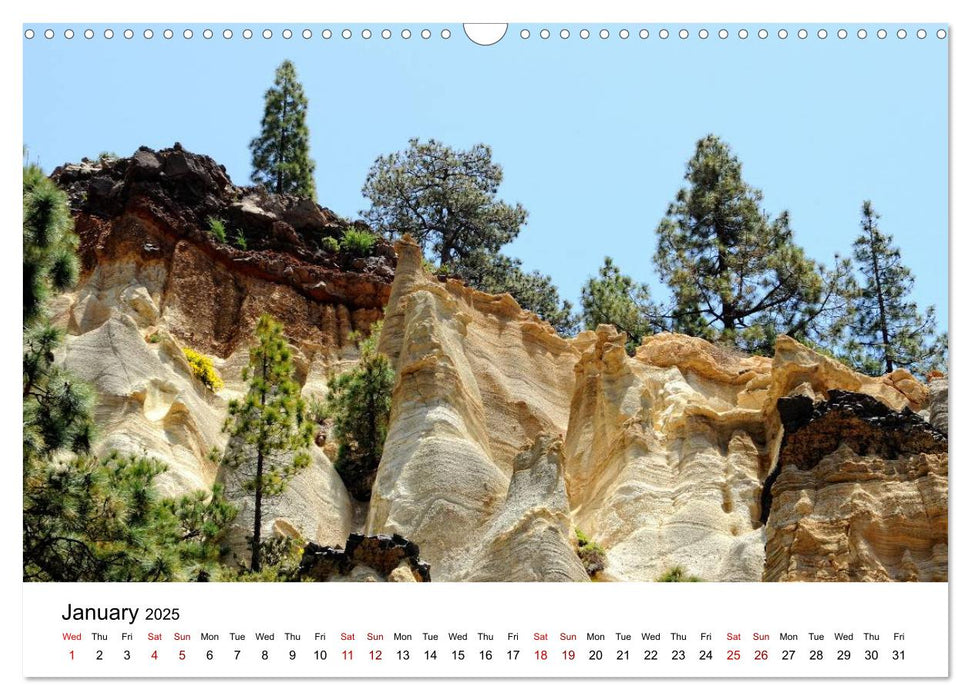 Tenerife - Landscapes of Teide National Park (CALVENDO Monthly Calendar 2025)