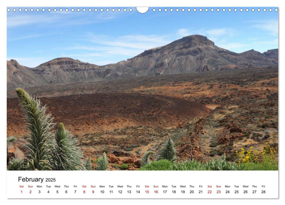 Tenerife - Landscapes of Teide National Park (CALVENDO Monthly Calendar 2025)