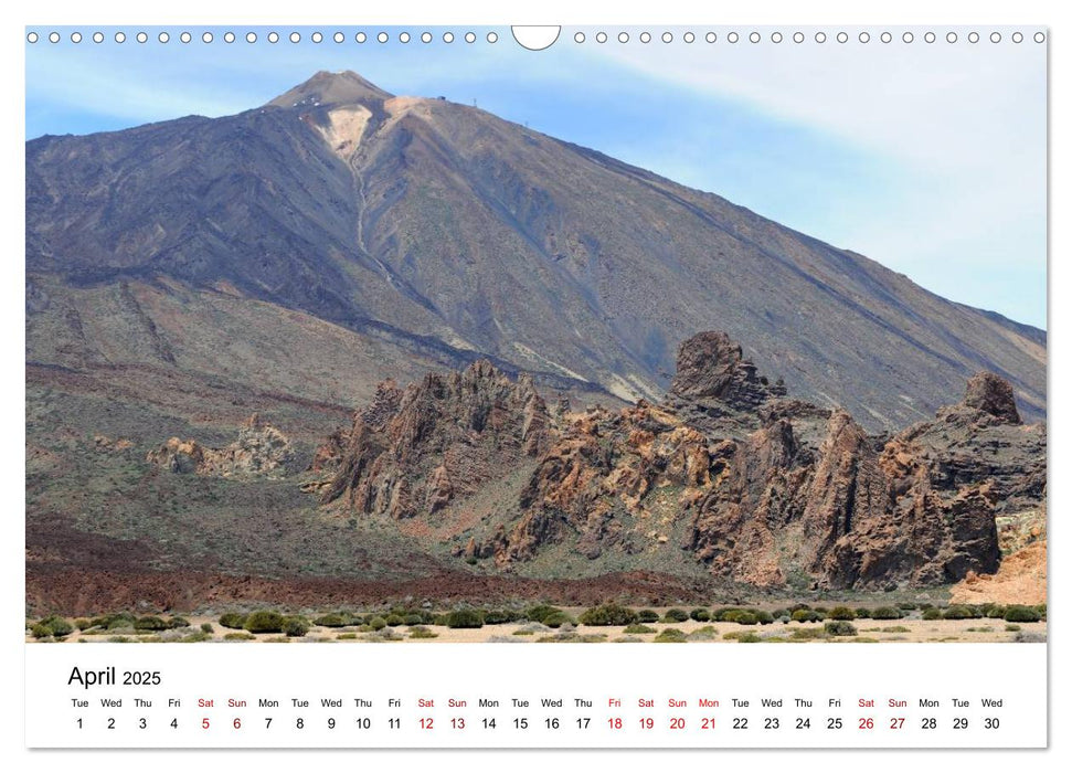 Tenerife - Landscapes of Teide National Park (CALVENDO Monthly Calendar 2025)