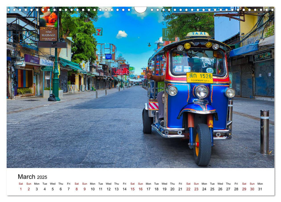 Bangkok Capital of Thailand (CALVENDO Monthly Calendar 2025)