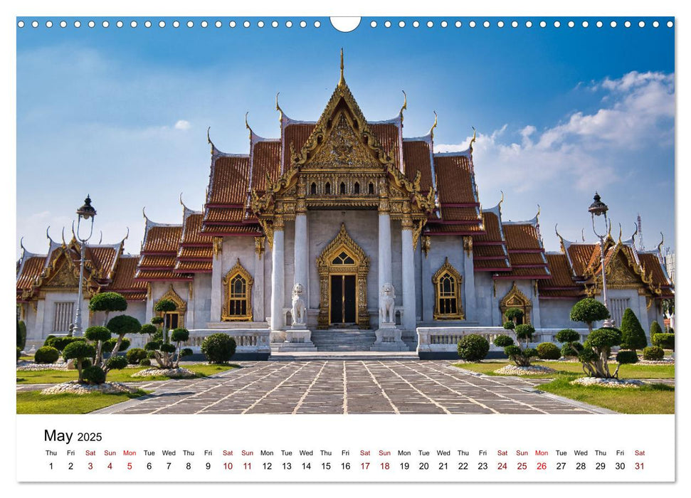 Bangkok Capital of Thailand (CALVENDO Monthly Calendar 2025)